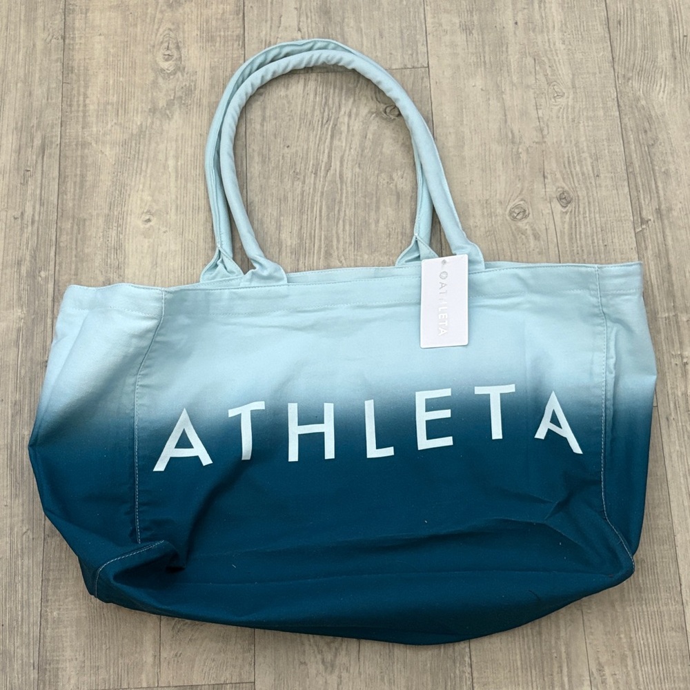 Athleta Ombre Oversized Canvas Tote Bag